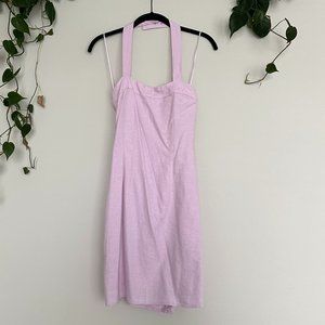 NWT Abercrombie & Fitch Purple Linen Mini Dress XS